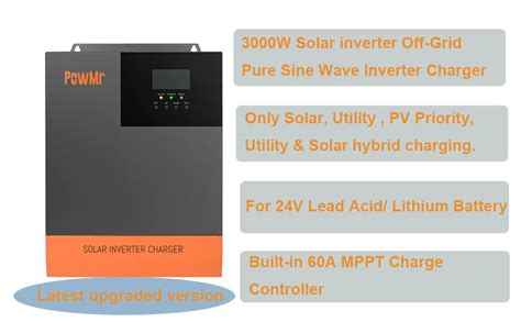 3000w Solar Inverter 24vdc To 110vac Off Grid Pure Sine