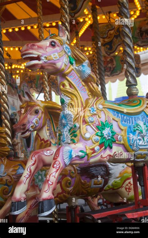 Carousel Horses Hi Res Stock Photography And Images Alamy