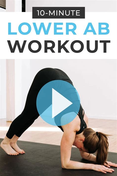 10 Minute Lower Ab Workout For Women Video Nourish Move Love