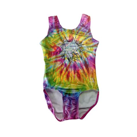 Holographic Tie Dye Burst Gymnastics Leotard Gymnasticshq