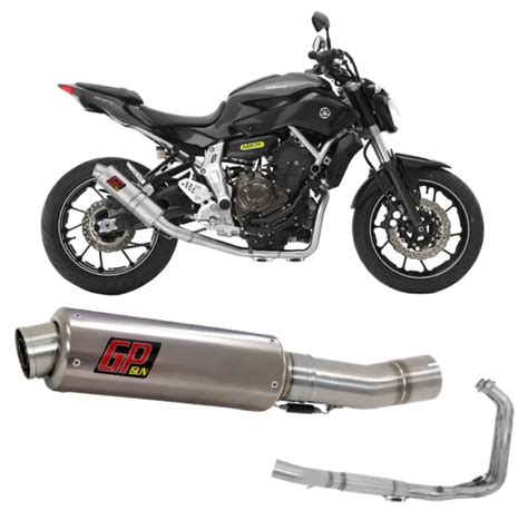 Ligne Complete Homologue Gp Gun Arrow Acier Yamaha Mt Mt