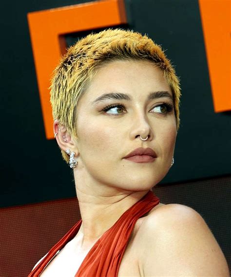 Florence Pugh Short Golden Blonde Hairstyle Hairstyles