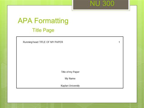 Title page apa format paper - reterfabric