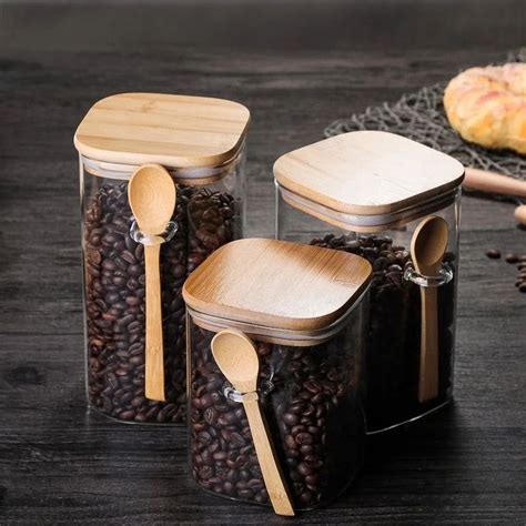 500 Ml Wooden Lid Glass Jar With Spoon For Food Storage At ₹ 50piece In New Delhi