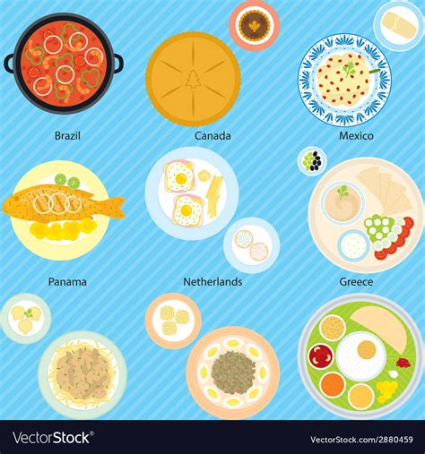 international food  royalty  vector image