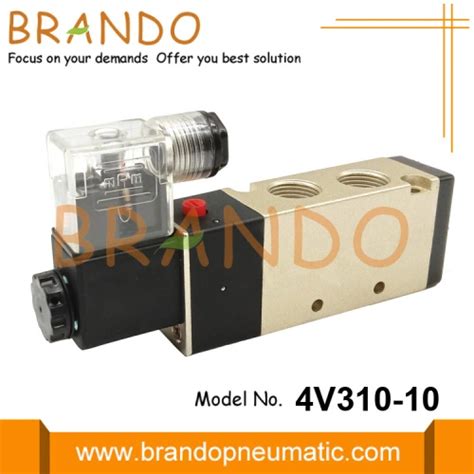 4V310 10 Pneumatic Solenoid Valve 5 Way 2 Position China Manufacturers