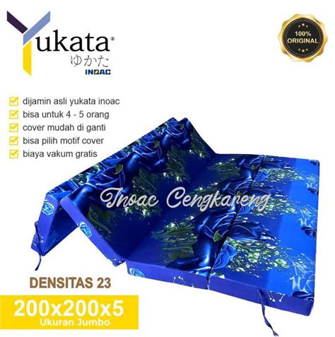 Jual Kasur Busa Lipat Inoac Yukata D23 Semua Ukuran Tebal 5 Cm Kasur