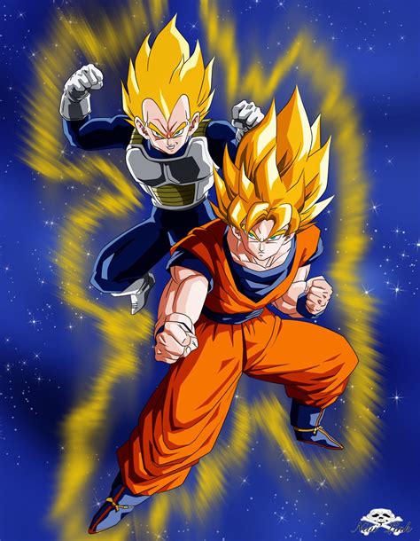 Goku and Vegeta II | Anime dragon ball goku, Anime dragon ball super ...