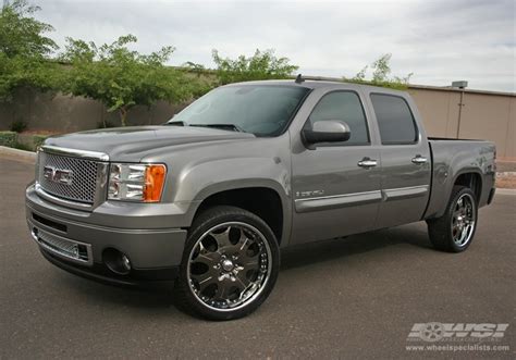 2009 Gmc Sierra Denali With 24 Gfg Forged Trento 7 In Custom Wheels