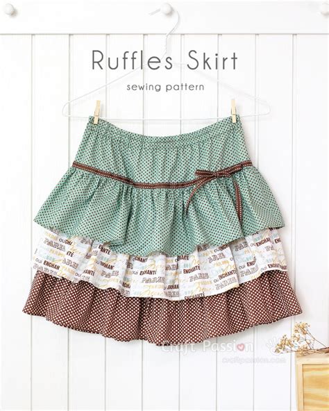 Tutorial Tiered Ruffle Skirt Sewing