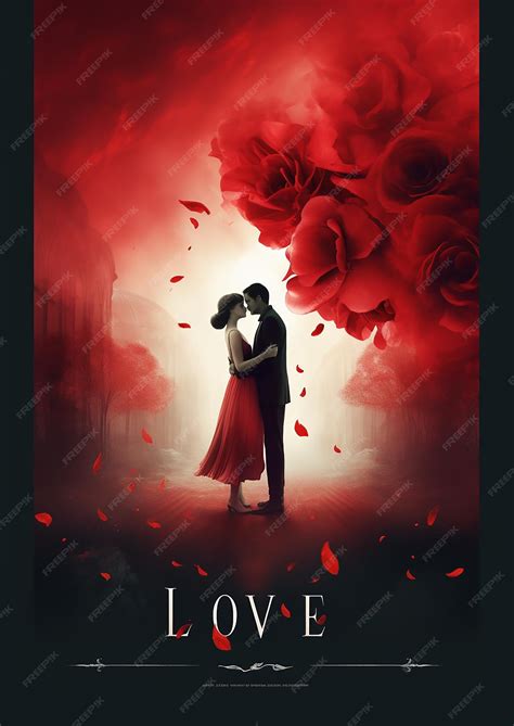 Premium Vector | LOVE in a poster movie