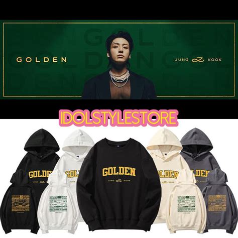 Kèm Card áo Nỉ Hoodie Sweater Golden Jungkook Jk Bts Shopee Việt Nam