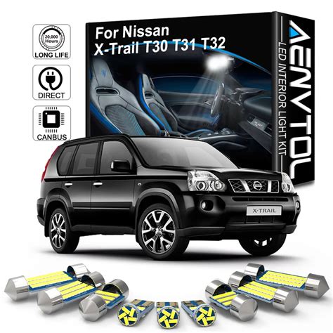 Aenvtol Kit De Accesorios De Luz Led Interior Canbus Para Nissan X