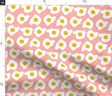 Cutesy Fried Eggs Fabric Spoonflower