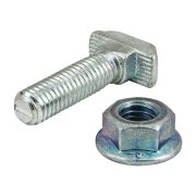 Drop In T Slot Stud W Flanged Hex Nut Fastening Methods 80 20