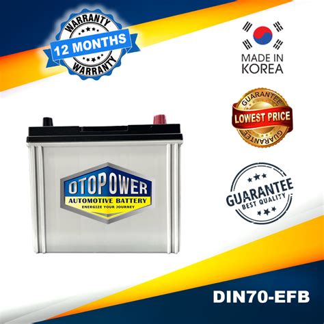 Otopower DIN70 EFB Battery For Mini Cooper S Countryman Mercedes W205