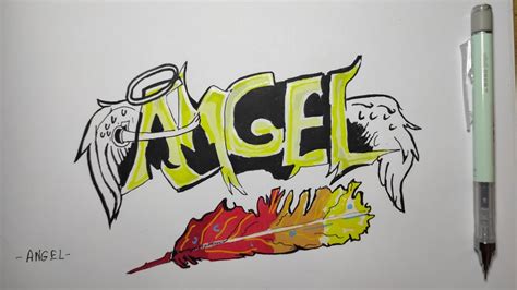 How To Draw Angel In Graffiti