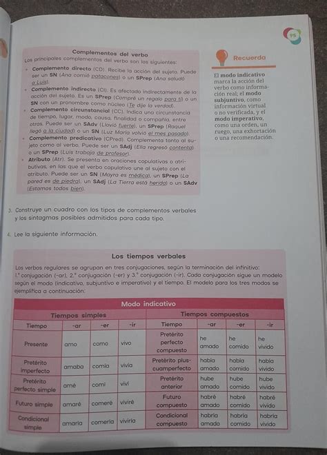 página 95 final de la tarea de las indicaciones por favor Ayúdenme con