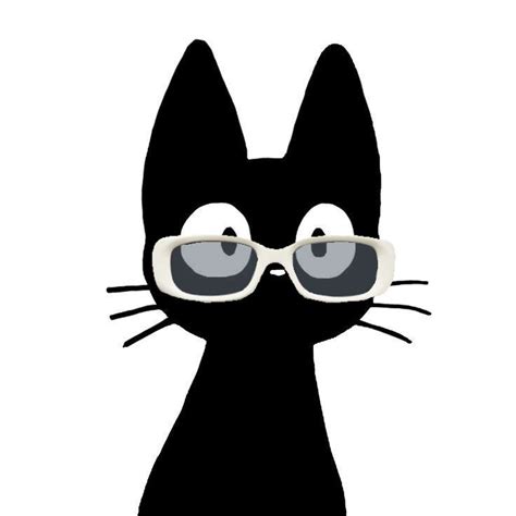 Cute cat pfp w glasses