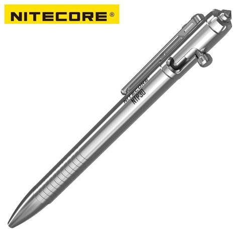 New Nitecore Ntp Bolt Action Tactical Pen Self Defense Titanium Alloy