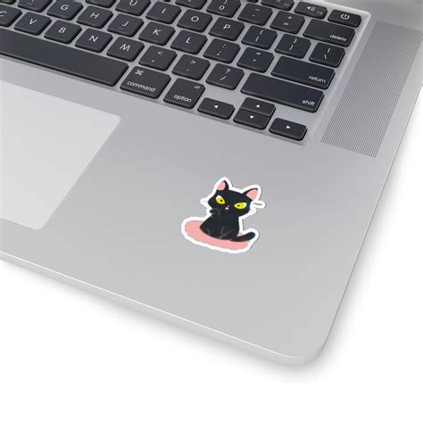 Kawaii Black Cat Sticker Cute Sticker Cat Sticker Etsy