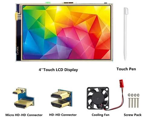 Elecrow Rr040i 4 Inch Hd 800x480 Ips Tft Touch Screen Display For Raspberry Pi Robotshop