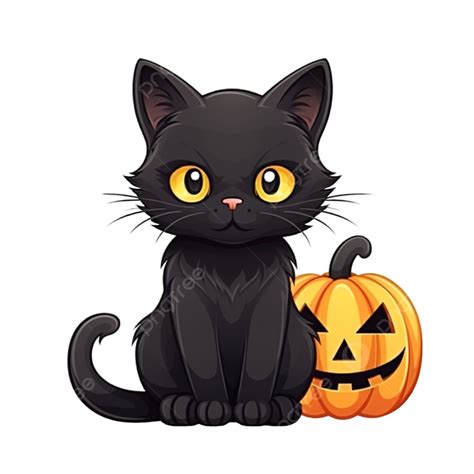 Halloween Black Cat Face Clipart