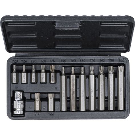 Jeu dembouts 10 mm 3 8 profil en T pour Torx 15 pièces