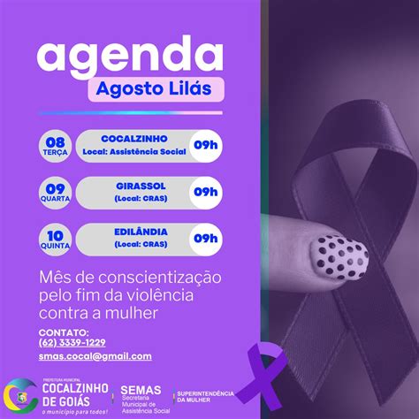 Agosto Lil S Um M S Para Falar Sobre A Viol Ncia Contra Mulher