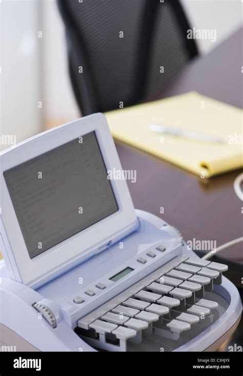 Stenographer testimony record machine hi-res stock photography and ...