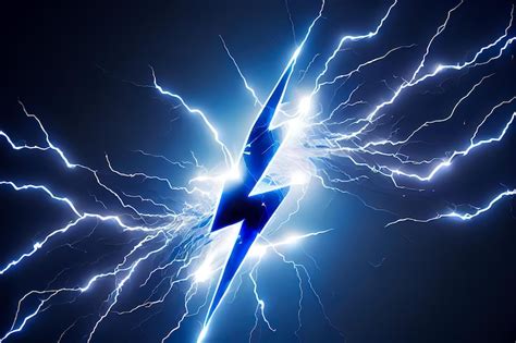 Premium Photo Abstract Background Lightning Bolts In The Sky Generative Ai