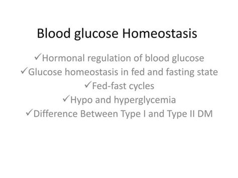 Blood Glucose Regulation Dr Veerendra