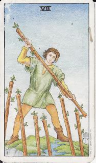 Tarot The Royal Road Seven Of Wands Vii