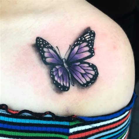 Top 61 Best Purple Butterfly Tattoo Ideas - [2021 Inspiration Guide]