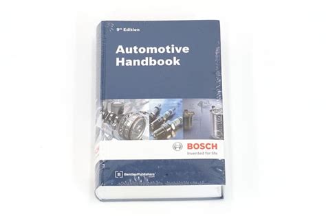 The Bosch Automotive Handbook Updated 9th Edition Bentley Publishers Bk