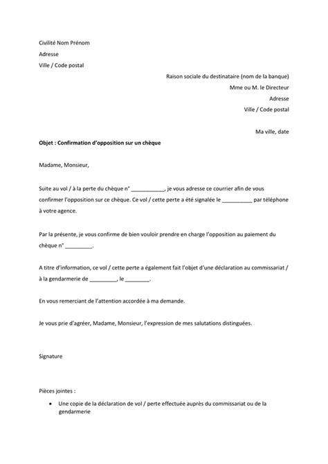 Lettre d opposition téléchargement gratuit documents PDF Word et Excel