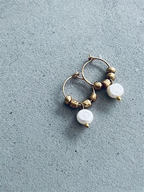 Atlanta Pearl Hoop Earrings Twigg Jewellery