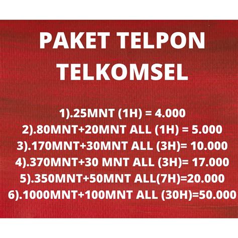 Jual PAKET TELPON TELKOMSEL MURAH NELPON Shopee Indonesia