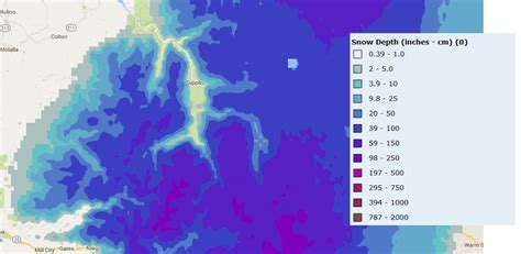 Snow depth map – Trip Reports – Trail Advocates Forum