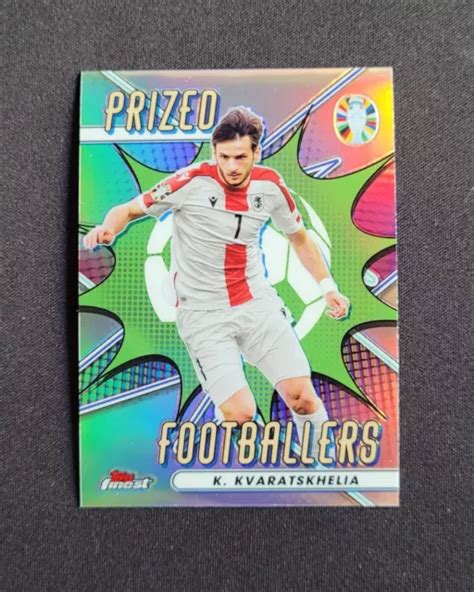 TOPPS FINEST EURO 2024 Khvicha Kvaratskhelia Prized Footballers