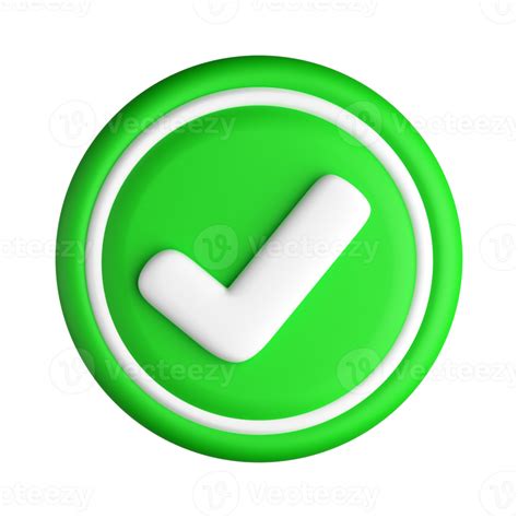 Icono De Verificación 3d 12872316 Png