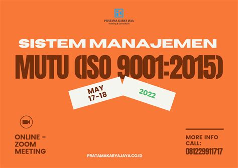 Sistem Manajemen Mutu Iso 9001 2015 Pratama Karya Jaya