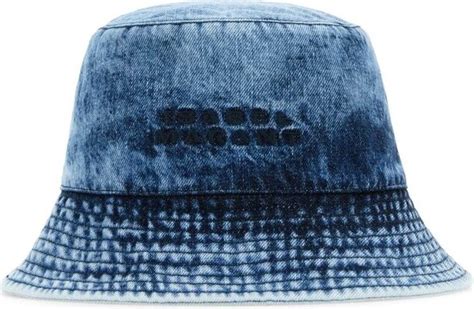 Isabel Marant Logo Embroidered Denim Bucket Hat Shopstyle