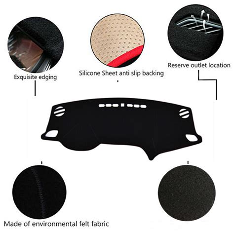 Car Dashboard Dash Mat DashMat Sun Cover Pad For Hyundai Sonata 2015