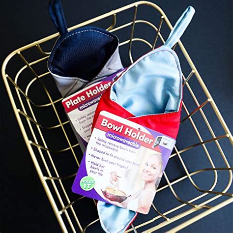 Microwavable Heat Resistant Plate Holder Cozy Protects Hands And Fingers From Hot Dishes