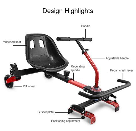 Attachment Accessory Fitting Fit Hover Cart Board Kart Seat El Electric Self Balance E Scooter ...