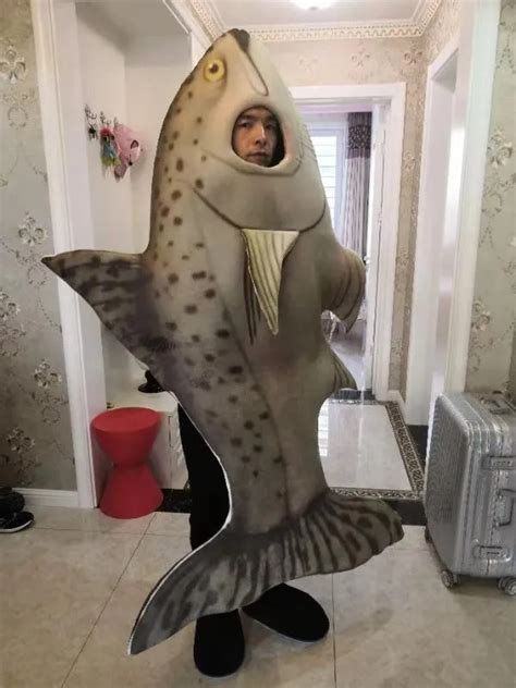 Рыба Высокое Качество Реальные Фотографии Рыба Костюм Талисмана Реклама ...