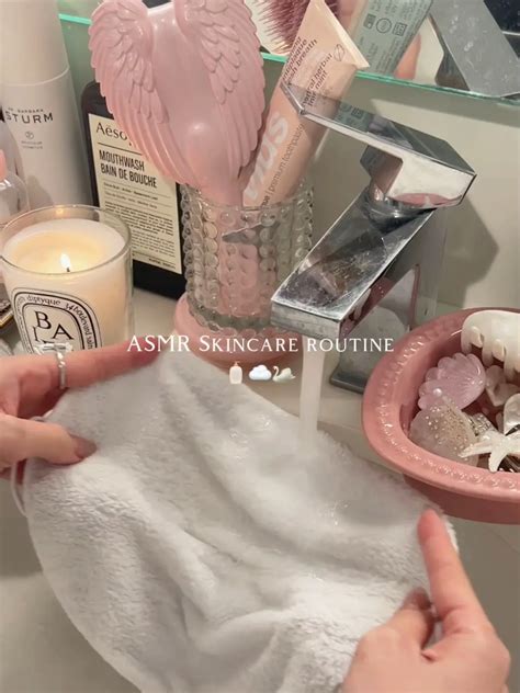 🧴☁️🦢asmr Nighttime Skincare Routine Video Published By Sylvia Geng