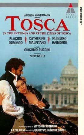 Tosca-Placido Domingo [VHS] : Catherine Malfitano, Plácido Domingo ...