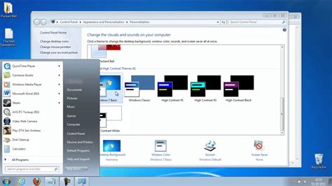 Sv Howto How To Change Your Windows 7 Theme Into Windows 7 Basic